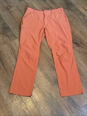 Orvis Men's burnt Orange Hiking lightweight pants 36/30 EUC